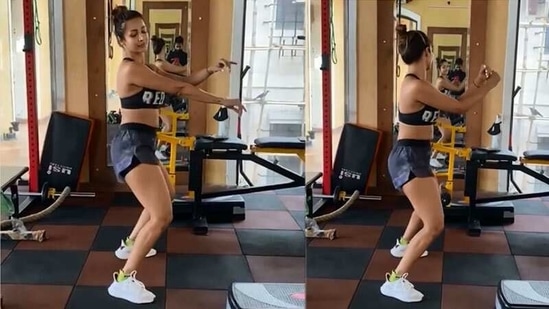 Malaika Arora can be seen twerking in new video. Malaika Arora can be seen twerking in new video.