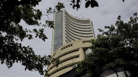 The BSE Sensex fell 1.17% to close at 49,216.52. (Bloomberg) The BSE Sensex fell 1.17% to close at 49,216.52. (Bloomberg)