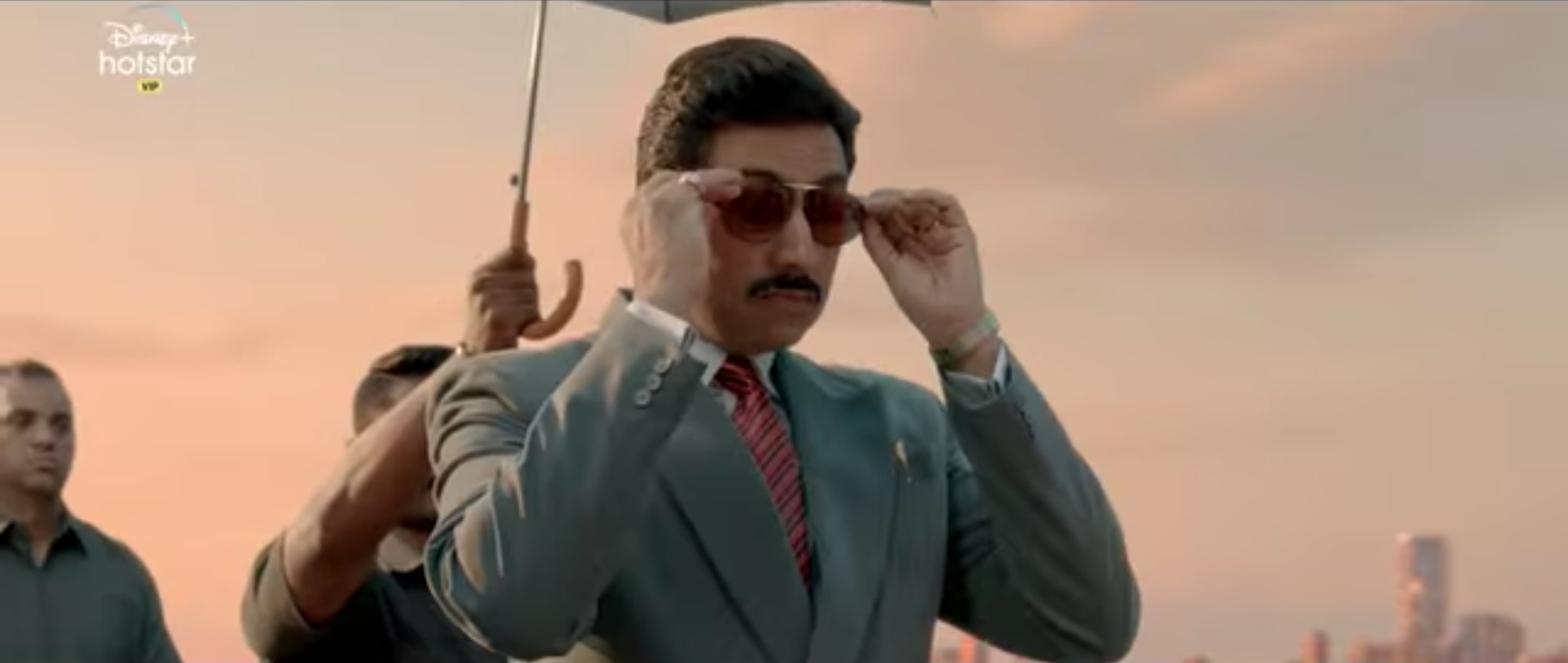 Abhishek Bachchan plays a businessman very evidently inspired by Harshad Mehtra. Abhishek Bachchan plays a businessman very evidently inspired by Harshad Mehtra.