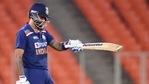 Indian batsman Suryakumar Yadav (L) celebrates his half century during the fourth Twenty20 match between India and England, at Narendra Modi Stadium in Ahmedabad,(PTI) Indian batsman Suryakumar Yadav (L) celebrates his half century during the fourth Twenty20 match between India and England, at Narendra Modi Stadium in Ahmedabad,(PTI)