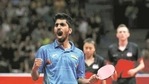 File image of Sathiyan Gnanasekaran.(PTI) File image of Sathiyan Gnanasekaran.(PTI)