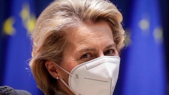 “We have the possibility to ban planned exports,” European Commission president Ursula von der Leyen said Saturday. Stephanie Lecocq/Pool via REUTERS (REUTERS)