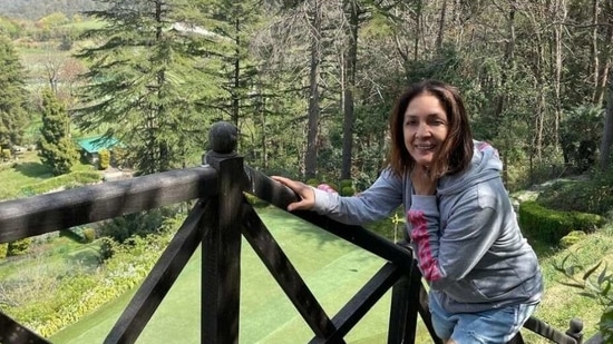 Neena Gupta having a gala time in Mussoorie(Instagram/ neena_gupta)