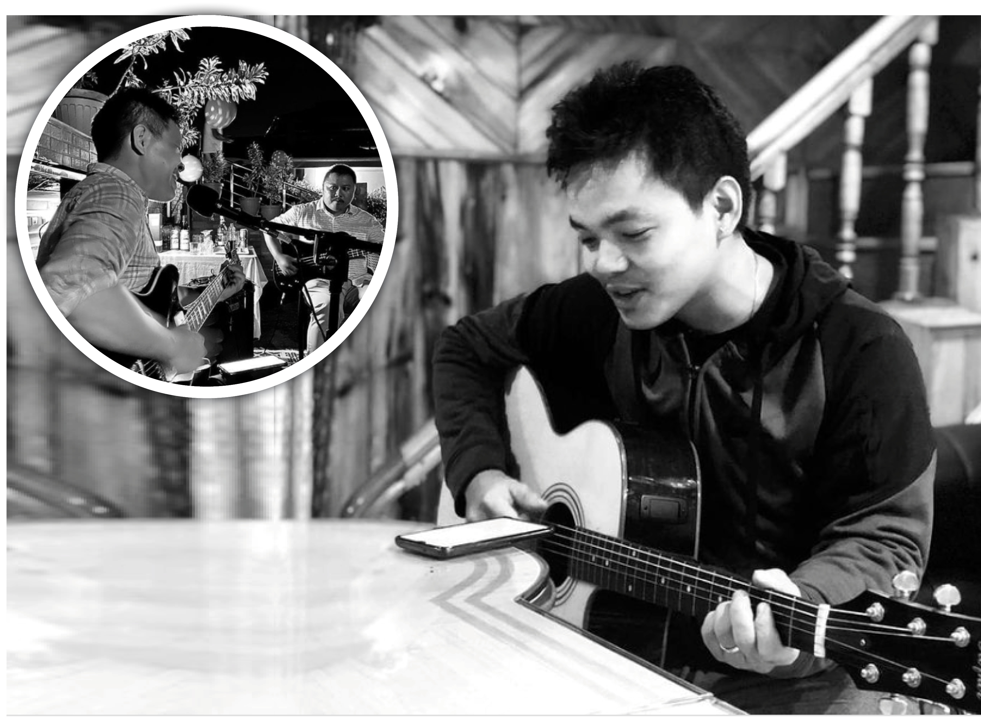 Takar, an Arunachal-based singer-songwriter, has created a makeshift studio at home Takar, an Arunachal-based singer-songwriter, has created a makeshift studio at home