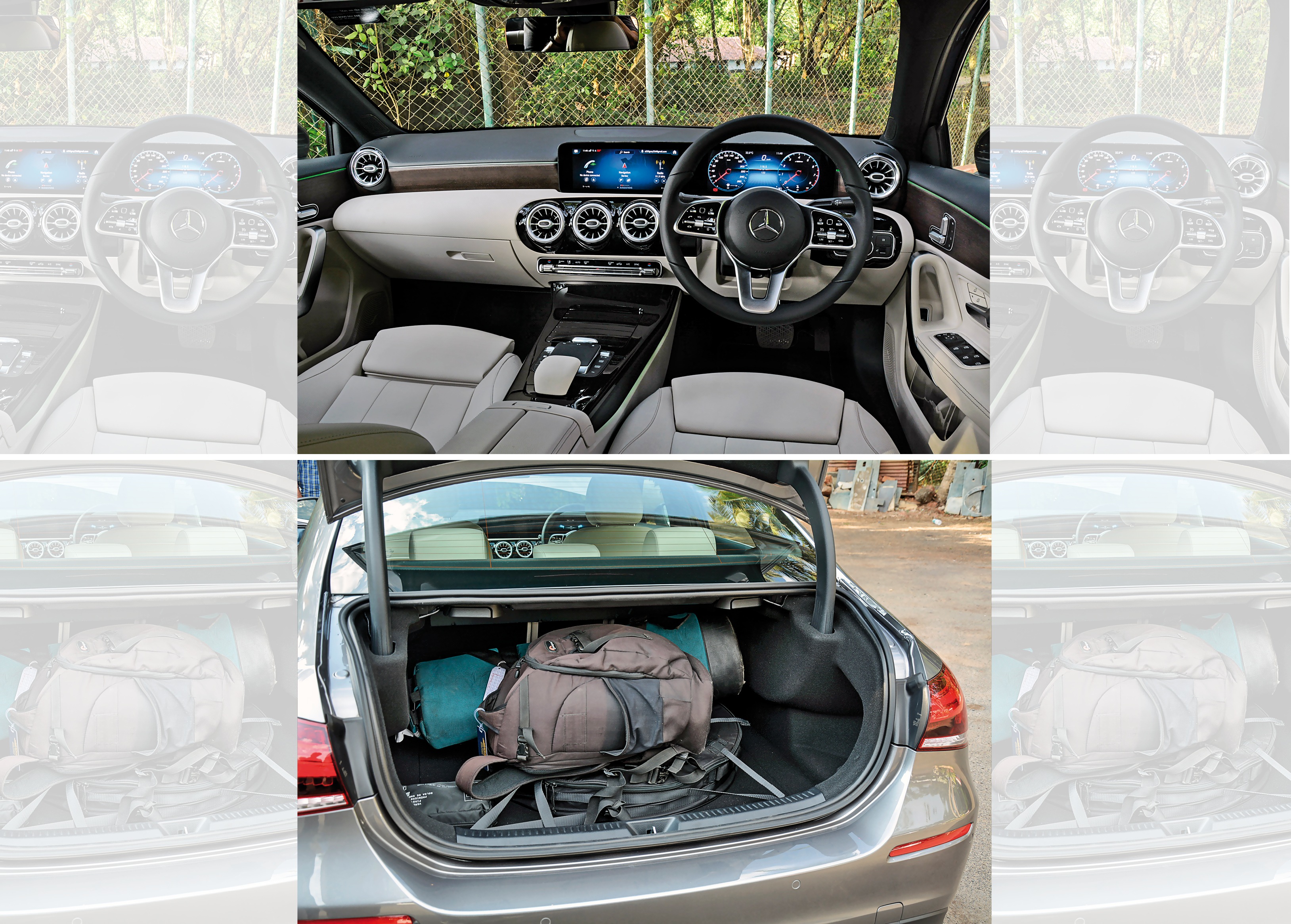 Inside the cabin, the A-class ups the ante with no skimping on quality Inside the cabin, the A-class ups the ante with no skimping on quality