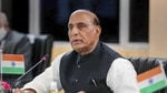 Defence minister Rajnath Singh asked party workers to launch an awareness drive about AAP depriving millions of Delhiites from benefits of central schemes. (File photo) Defence minister Rajnath Singh asked party workers to launch an awareness drive about AAP depriving millions of Delhiites from benefits of central schemes. (File photo)