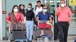 The domestic flight operations in the country were stopped from midnight of March 24 last year in the wake of the coronavirus pandemic. (HT FILE PHOTO) The domestic flight operations in the country were stopped from midnight of March 24 last year in the wake of the coronavirus pandemic. (HT FILE PHOTO)