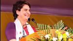 Congress General Secretary Priyanka Gandhi Vadra addresses a public rally ahead of the Assam assembly polls in Khumtai. (PTI PHOTO.) Congress General Secretary Priyanka Gandhi Vadra addresses a public rally ahead of the Assam assembly polls in Khumtai. (PTI PHOTO.)