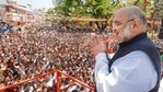 BJP leader Amit Shah, who is on a visit to West Bengal, will release the manifesto at an event at the Eastern Zonal Cultural centre.(File photo)