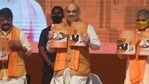 Amit Shah said that the BJP has decided that no infiltrators will be allowed in Bengal and border fencing will be strengthened.(HT Photo/Samir Jana)