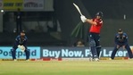 England's Dawid Malan pulls for four. (BCCI) England's Dawid Malan pulls for four. (BCCI)