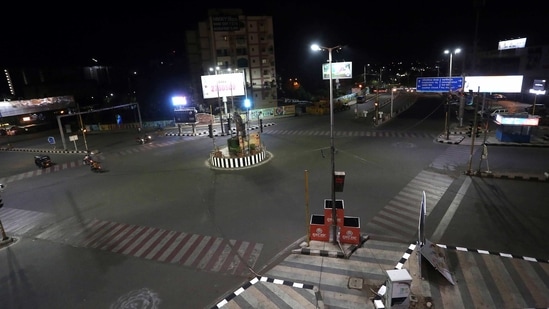 Night curfew in Bhopal became effective from March 17. (Photo: ANI) Night curfew in Bhopal became effective from March 17. (Photo: ANI)