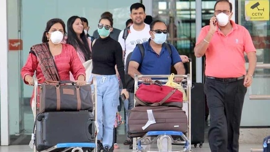 The domestic flight operations in the country were stopped from midnight of March 24 last year in the wake of the coronavirus pandemic. (HT FILE PHOTO)