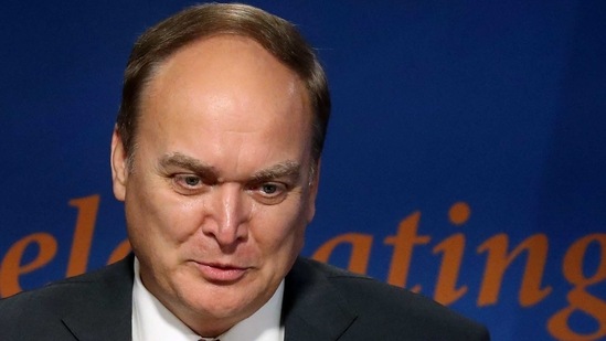 (FILES) In this file photo taken on November 18, 2019, Russian Ambassador to the US Anatoly Antonov speaks in Washington, DC. - Moscow recalled Antonov on March 17, 2021, as US-Russia relations were plunged into crisis over President Joe Biden's assessment of Vladimir Putin as a "killer" who would "pay a price" for election-meddling. (Photo by MARK WILSON / GETTY IMAGES NORTH AMERICA / AFP) (AFP) (FILES) In this file photo taken on November 18, 2019, Russian Ambassador to the US Anatoly Antonov speaks in Washington, DC. - Moscow recalled Antonov on March 17, 2021, as US-Russia relations were plunged into crisis over President Joe Biden's assessment of Vladimir Putin as a "killer" who would "pay a price" for election-meddling. (Photo by MARK WILSON / GETTY IMAGES NORTH AMERICA / AFP) (AFP)