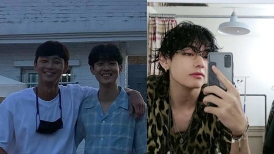BTS singer V is close friends with actors Park Seo-joon and Choi Woo-shik. 