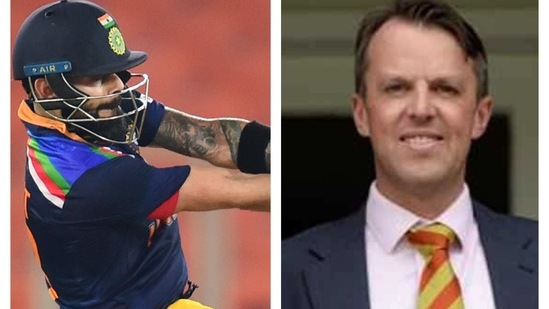 Virat Kohli and Graeme Swann. (PTI/File) Virat Kohli and Graeme Swann. (PTI/File)