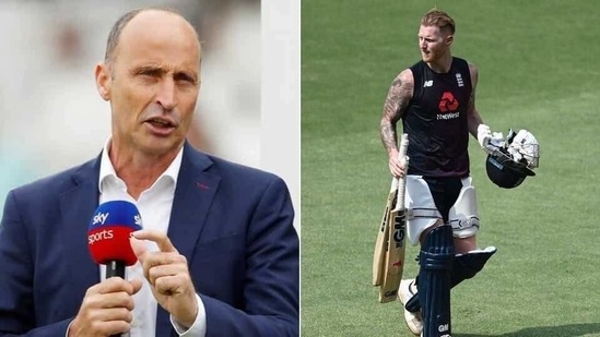 Former England Nasser Hussain (L), all-rounder Ben Stokes (R) (HT Collage)