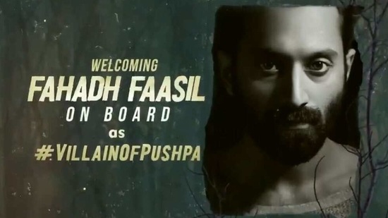 Fahadh Faasil to play a negative role in Pushpa. 