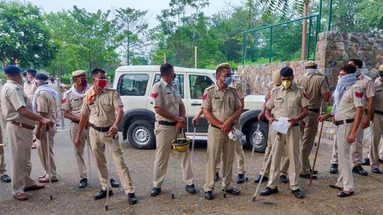 According to police, the container was almost empty and the children jumped into it one after another while playing.(PTI) According to police, the container was almost empty and the children jumped into it one after another while playing.(PTI)