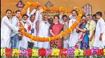 Congress General Secretary Priyanka Gandhi Vadra being garlanded at an election rally for Assam assembly polls in Koliabor on Monday. (PTI PHOTO.) Congress General Secretary Priyanka Gandhi Vadra being garlanded at an election rally for Assam assembly polls in Koliabor on Monday. (PTI PHOTO.)