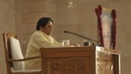 Bahujan Samaj Party chief Mayawati speaking at a press conference after paying floral tribute to party founder Kanshiram on his birth anniversary in Lucknow on Monday. (Deepak Gupta/ HT Photo) Bahujan Samaj Party chief Mayawati speaking at a press conference after paying floral tribute to party founder Kanshiram on his birth anniversary in Lucknow on Monday. (Deepak Gupta/ HT Photo)