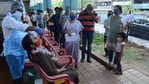 Citizens seen taking the Covid-19 test. (HT PHOTO) Citizens seen taking the Covid-19 test. (HT PHOTO)