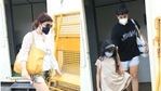 Twinkle Khanna spotted with Aarav and Nitara. (Varinder Chawla) Twinkle Khanna spotted with Aarav and Nitara. (Varinder Chawla)