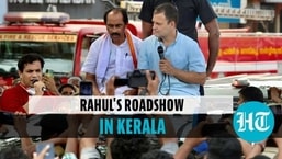 Gandhi held a roadshow in Kochi (Twitter @INCIndia)