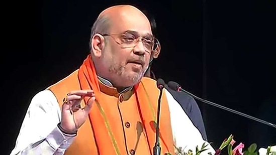 Amit Shah claimed that over 2,000 insurgents have returned to the mainstream after giving up arms.(ANI Photo )