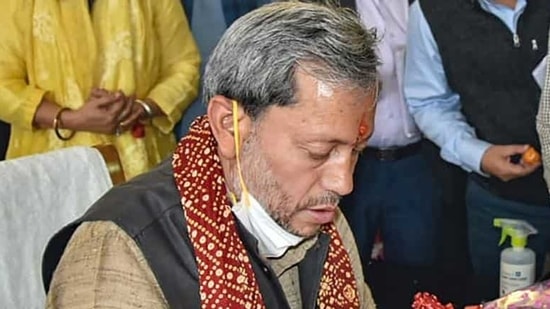 Uttarakhand chief minister Rawat urged people he met in the last few days to get tested for Covid-19. (PTI Photo) Uttarakhand chief minister Rawat urged people he met in the last few days to get tested for Covid-19. (PTI Photo)