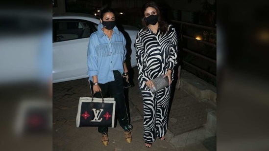 Not long ago, she even rocked a zebra-print co-ord set for a dinner date with BFF Amrita Arora. (Varinder Chawla)