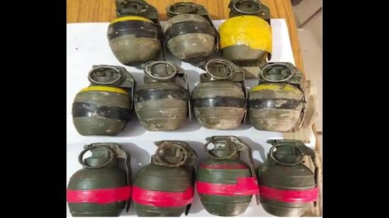 The case, filed in June 2019, pertains to the seizure of two hand grenades and a mobile phone from a bag recovered by the Punjab Police, which was thrown by two unknown bike-borne assailants at a bus stop in rural Amritsar when they were stopped by the police during a regular checking. (Picture for representational purposes only) The case, filed in June 2019, pertains to the seizure of two hand grenades and a mobile phone from a bag recovered by the Punjab Police, which was thrown by two unknown bike-borne assailants at a bus stop in rural Amritsar when they were stopped by the police during a regular checking. (Picture for representational purposes only)