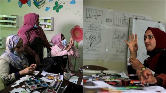 Gaza women with hearing loss make animated short films to raise awareness(Twitter/suhaibpix)