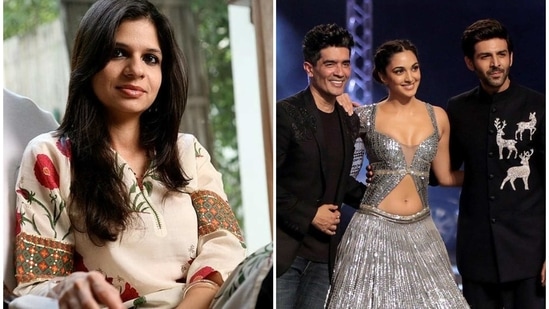 Saba Ali Khan called a picture of Kartik Aaryan and Kiara Advani walking the ramp at Lakme Fashion Week 2021 'stunning'.