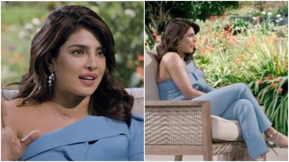 Priyanka Chopra during the interview(Instagram/roland_mouret) Priyanka Chopra during the interview(Instagram/roland_mouret)