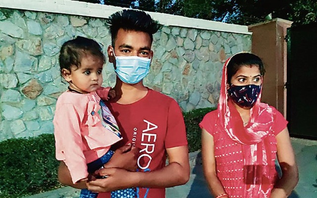 Anita delivered a baby girl, Niharika, in the police van. Anita delivered a baby girl, Niharika, in the police van.