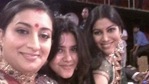Ekta Kapoor shared throwback photos to mark Smriti Irani's birthday. Ekta Kapoor shared throwback photos to mark Smriti Irani's birthday.