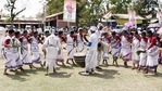 Artists perform Jhumar Dance during Congress leader Priyanka Gandhi Vadra's election campaign rally ahead of Assam Assembly Polls at Purabangla, in Golaghat on Monday. (ANI Photo) Artists perform Jhumar Dance during Congress leader Priyanka Gandhi Vadra's election campaign rally ahead of Assam Assembly Polls at Purabangla, in Golaghat on Monday. (ANI Photo)