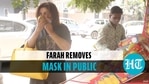 Farah Khan removes mask, smells mangoes at stall amid Covid scare Farah Khan removes mask, smells mangoes at stall amid Covid scare