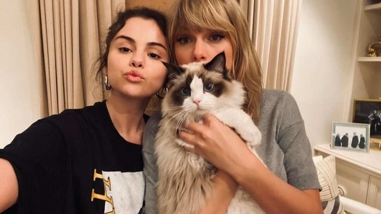 Selena Gomez shared photos featuring her best friend, singer Taylor Swift. 