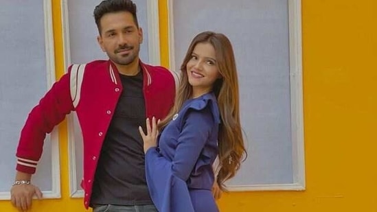 Rubina Dilaik and Abhinav Shukla in the music video of Marjaneya.