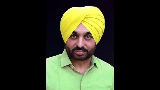 AAP MP from Punjab’s Sangrur Bhawant Mann. (HT File)