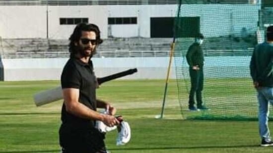 Shahid plays the lead role of a cricketer in the Hindi remake of Jersey.