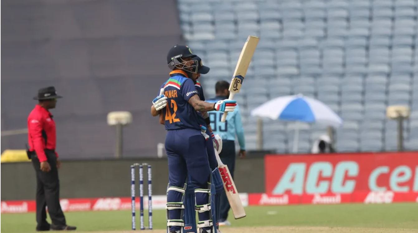 Shikhar Dhawan gave India a solid start.