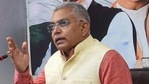 Bengal BJP chief Dilip Ghosh took a swipe at the CM, while addressing a rally in Purulia district on Wednesday. (PTI PHOTO.)(HT_PRINT) Bengal BJP chief Dilip Ghosh took a swipe at the CM, while addressing a rally in Purulia district on Wednesday. (PTI PHOTO.)(HT_PRINT)