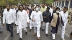 The assembly saw multiple adjournments as opposition RJD leaders raised slogans demanding the state government to withdraw the bill.(PTI Photo) The assembly saw multiple adjournments as opposition RJD leaders raised slogans demanding the state government to withdraw the bill.(PTI Photo)