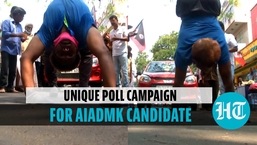 Yoga instructor campaigns for AIADMK candidate