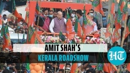 Amit Shah holds roadshow in Kerala