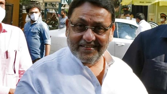 NCP chief spokesperson and Maharashtra minister Nawab Malik. (ANI)(HT_PRINT)