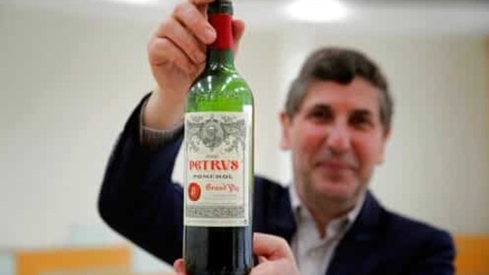 Philippe Darriet, president of the Institute for Wine and Vine Research (ISVV )and chief oenologist holds a bottle of Petrus red wine that spent a year orbiting the world in the International Space Station after a tasting session at the ISVV in Villenave-d'Ornon, southwestern France, Monday, March 1, 2021. Researchers in Bordeaux are carefully studying a dozen bottles of French wine that returned to Earth after a stay aboard the International Space Station. They’re releasing preliminary results Wednesday, March 24, 2021. At a one-of-a-kind tasting this month, 12 connoisseurs sampled one of the space-traveled wines, blindly tasting it alongside a bottle from the same vintage that had stayed in a cellar. (AP Photo/Christophe Ena) (AP) Philippe Darriet, president of the Institute for Wine and Vine Research (ISVV )and chief oenologist holds a bottle of Petrus red wine that spent a year orbiting the world in the International Space Station after a tasting session at the ISVV in Villenave-d'Ornon, southwestern France, Monday, March 1, 2021. Researchers in Bordeaux are carefully studying a dozen bottles of French wine that returned to Earth after a stay aboard the International Space Station. They’re releasing preliminary results Wednesday, March 24, 2021. At a one-of-a-kind tasting this month, 12 connoisseurs sampled one of the space-traveled wines, blindly tasting it alongside a bottle from the same vintage that had stayed in a cellar. (AP Photo/Christophe Ena) (AP)